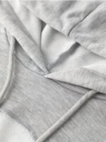 Solid Dipped Hem Drawstring Hoodie, Casual Long Sleeve Crop Sweatshirt, Women'S Clothing - Image 7