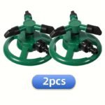 1Pc 360? Rotating Lawn Sprinkler - Durable Plastic Garden Irrigation System, No Electricity Needed, Adjustable Spray Patterns For Yard, Plants & Outdoor Watering - Image 3