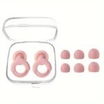 1 Pair Reusable Silicone Ear Plugs With Storage Case - Comfortable For Concerts, Sleep, Focus, And Travel - Image 9