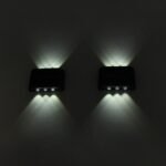 Solar Wall Light - Outdoor Camping Light With 6 Led, Dual Color Lighting For Courtyard, Street, Landscape, Garden Decoration Christmas Gift - Image 12