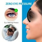 1Pc Unisex Sleep Mask, 3D Light Blocking Eye Mask, Comfortable Polyester, Ideal For Supine And Side Sleepers, Solid Color, Black, Yoga Silicone Eye Pillow - Image 2