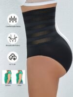 Plus Size High-Waisted Shaping Underwear For Women, Designed To Control The Abdomen And Lift The Hips. - Image 6