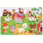 30Pcs Wooden Puzzles For Kids - Animal, Dinosaur & Cartoon Themes With Fire Trucks, Police Cars & Construction Vehicles - Educational Toys For Hand-Eye Coordination, Problem-Solving & Cognitive Development - Vibrant Colors, Durable Wooden Flat Puzzles For Kindergarten & Early Learning Gifts, Kids Learning Games | Cartoon Vehicles | Safe For Kids, Puzzles For Toddlers - Image 14