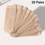 10 Pairs/20 Pairs Of Solid Working Socks - Image 6
