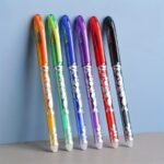 36Pcs/Set 6 Colors Neutral Erasable Pen, Blue/Black/Red/Green/Orange/Purple Ink Writing Gel Pens Washable Handle School Office Supplies Stationery Gift - Image 8