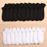 10/20/40Pairs Unisex Anti Odor & Sweat Absorption Low Cut Socks, Comfy & Breathable Socks, For All Seasons Wearing - Image 5