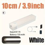 1Pc Wireless Led Motion Sensor Light Bar ? Usb Rechargeable, Magnetic Night Light With Warm White Glow For Kitchen, Cabinets, Hallway, Stairs, And Home Decor, Rechargeable Motion Sensor Light - Image 3