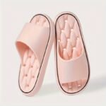 Unisex Solid Color Eva Pillow Slides, Lightweight Soft Sole Quick Drying Shower Slides, Non-Slip Summer Travel Slides - Image 5