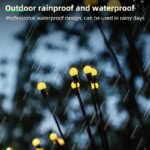 Fachoi Solar Firefly Lights, 8 Modes Adjustable Led Garden Decoration, Ip65 Water-Resistant, Solar-Powered With Smart Sensor For Outdoor Landscape, Walkway, Park, And Party Lighting, 8/12 Intensity Options, Walkway Lighting | Decorative Garden Lights | Intelligent Sensor Light, Fachoi - Image 10