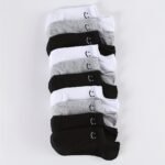 6 Pairs/10 Pairs Unisex Plain Color Casual Socks Breathable Low Top Sneakers Simple Joyful Face Design Soft Moisture Wicking Comfortable For Daily Wear, Home Workouts & Office Minimalist Style All Season & Festive Occasions