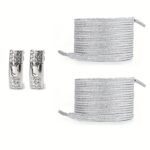 1 Pair Of Rhinestone Buckle Shoelaces, No Need To Take Off Shoes, 2 Elastic Bands And 2 Shoe Lace Buckles, Colorful Fashion Gradient Rainbow Laces Suitable For Casual Shoes And Sports Shoes - Image 19