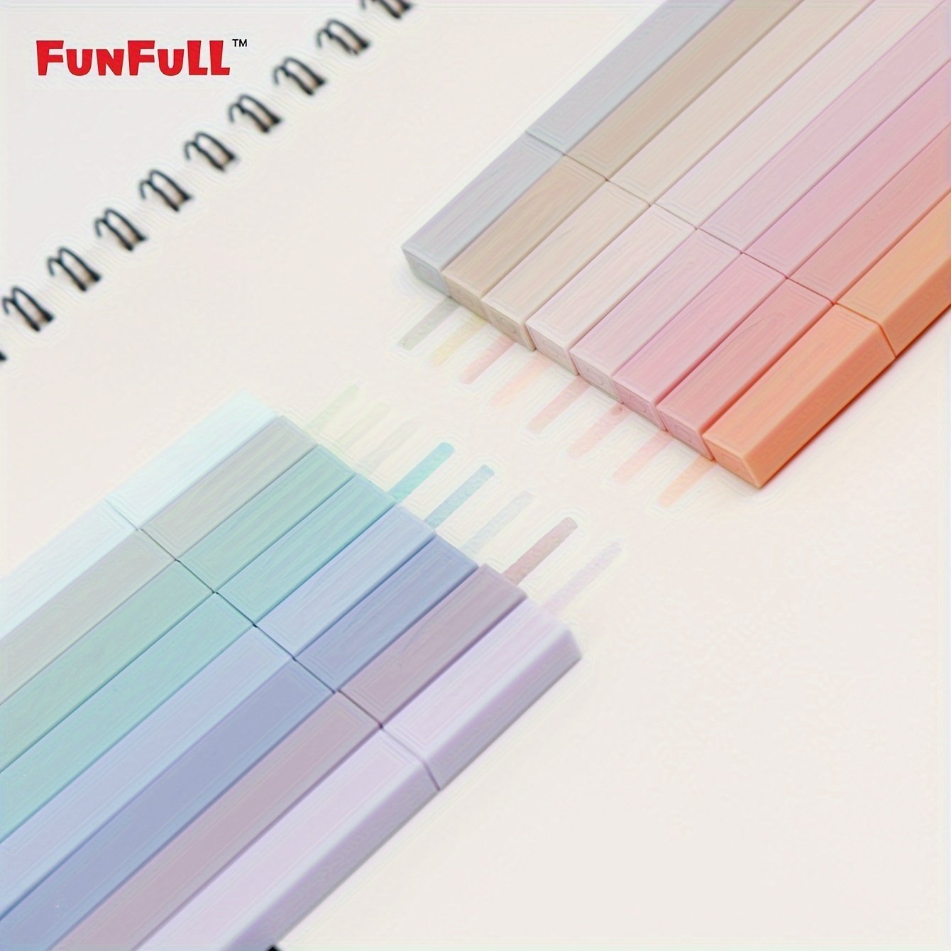 product-fancy-f2252f8b-a200-4ca3-a99b-a6a6c13d46b4.jpg Funfull 16Pcs Pastel Highlighter Markers - Chisel Tip, No Bleed & Smear, Ideal For Journaling, School & Office Supplies, Funfull - Image 1