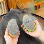 Lemon/Mango/Banana Styles, Multiple Options Available. Self-Cleaning Steam Cat Brush, One-Key Spray & Massage, Universal For Cats And Dogs. Standard Version (Fixed Head + 150Mah), Lemon Pro Version (2 Replaceable Heads + 400Mah Large Battery). - Image 8