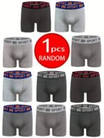 1-Pack Men'S Boxer Briefs - Minimalist Everyday Underwear, Soft Stretch Fabric, Everyday & Formal Wear - Bulk Pack For Convenience - Compatible With Standard Boxer Briefs, Comfortable Undergarments, Simple Design, Breathable Material, Multipack Undergarments, Daily Essentials - Image 3