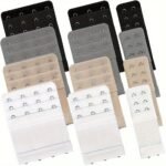 12Pcs Elastic Bra Buckle Underwear Extended Hook And Eyelet Back Closure Adjuster For Bras
