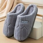 Cozy Plush Slippers - Warm, Comfortable Indoor Shoes For Men & Women, Solid Color, Non-Slip Tpr Sole - Image 5