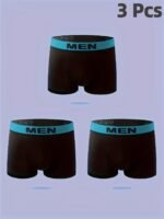 1/3/6 Packs Of Men'S Breathable Quick-Drying Boxer Briefs With High Elasticity And Skin-Friendly Material, Adult Underwear For Men'S Casual Sports Underwear, Suitable For S/M/L Sizes - Image 4