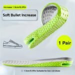 1Pair Invisible Height Increasing Insoles, Breathable Comfortable Insoles, Unisex Shock Absorption Insoles - Image 5