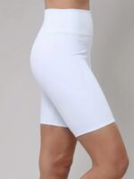 Solid Color High Waist Cropped Leggings, Versatile Skinny Stretchy Cropped Leggings For Summer, Women'S Clothing - Image 8