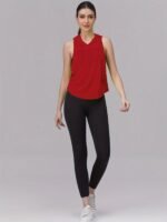 Letter Embroidered Side Open Hoodie, Y2K Sleeveless Loose Eyelet Hoodie For Spring & Summer, Women'S Clothing - Image 5