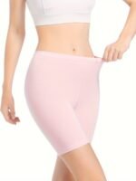 1Pc Plus Size Simple Underwear, Women&Apos;S Solid Color Mid Rise Soft & Comfortable Panty - Image 7