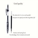 12Pcs Retractable Gel Pen Set Fine Tip, Black Ink, Including 5 Pens And 5 Refills, Perfect For Office, School And Home Use - Image 5