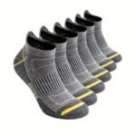6Pcs Acefine Men'S Breathable Mesh Athletic Socks - Moisture-Wicking, Comfort Fit With Heel Tab & Bright Ear-Catching Colors, Polyester/Spandex Blend, Ideal For Running & Sports - Image 10