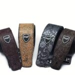 Premium Faux Leather Guitar Strap - Adjustable 129.54Cm-149.86Cm, Durable & Embossed Design With Floral Patterns Or Crocodile Texture, Ideal For Acoustic, Electric & Bass Guitars - Available In Multiple Colors, Guitar Accessories - Image 12