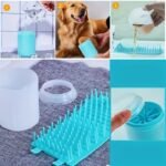 Portable Soft Silicone Pet Paw Cleaner Cup With Brush - Turquoise & Black Dog & Paws Washing Cup, Non-Slip Base, Easy-Clean Durable Design For / Use, Dirt & Debris Remover For Paws Before/Fter Walks, Paw Cleaner For Dogs, Dog Paw Washer, Dog Feet Cleaner, Dog Foot Cleaner, Pet Foot Cleaner, Paw Washer For Dogs, Cleaning Dogs Feet Wipes, Dogs Paw Cleanet, Dog Paw Cleaner For Large Dogs, Paw Cleaning Cup, Paw Cleaner For Medium Dogs, Pet Feet Cleaner, Paw Washers For Dogs, Paw - Image 6