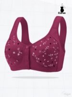Women'S Plus Size Sports Bra Printed Front Button Yoga Exercise Bra, Women'S Sportswear - Image 10