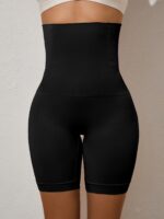 High-Waisted Shaping Panties For Women - Elegant Polyamide Knit Fabric Control Briefs With 90% Polyamide 10% Elastane, Solid Color, High Support With Leg Shaping And Tummy Control, 1 Pc Pack - Image 14