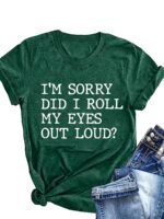 2024 Cross-Border European And American Women'S Round Neck Loose Fit Short Sleeve Casual Top Layering T-Shirt - Image 2