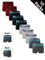 1/3/6 Packs Of Men'S Breathable Quick-Drying Boxer Briefs With High Elasticity And Skin-Friendly Material, Adult Underwear For Men'S Casual Sports Underwear, Suitable For S/M/L Sizes - Image 10