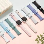 Silicone Sports Bands That Fit Various Sizes Of For Apple Watches, Suitable For Both Men And Women. These Soft, Waterproof Wristbands Serve As Replacements For Iwatch Bands Across Multiple Series.