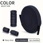 Elastic No Tie Shoelaces, Acetate Sports Shoe Laces With Alphabets Pattern, Lightweight Quick Lazy Laces For Sneakers - Image 7