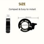 Aluminum Alloy Bike Bell, Modern Style, Loud Sound, Bicycle Handlebar Bell For Mountain Bike & Road Bike - Image 8