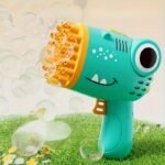 40-Hole Handheld Dinosaur Bubble Machine Fully Automatic Toy Bubble Gun Without Battery Without Bubble Liquid Outdoor Wedding Activity Props Gatling Multi-Hole Bubble Gun Christmas Toy Gift - Image 5