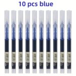 30Pcs/10Pcs Direct Liquid Quick Drying Ballpoint Pen, 0.5Mm Black, Blue, Red. Brush Questions To Write Homework Gel Pen, School Office Writing Stationery Gel Pen, A Good Pen To Write - Image 5