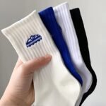 4Pairs Men'S Casual Sports Socks, Breathable Comfy Sweat Absorption Stockings, Skateboard Socks, Men'S Trendy Socks For Spring Summer - Image 7