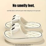 Unisex Cartoon Eye Design Eva Slip-On Slippers - Odorless Lightweight Comfort For Indoor Outdoor Beach Home Use, Machine Washable All-Season Casual Sandals For Men & Women, Beach Shoes - Image 3