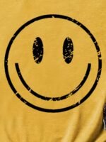 Smile Print Crew Neck Tank Top, Casual Sleeveless Tank Top For Summer, Women'S Clothing - Image 6