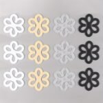 4Pcs Invisible Bra Strap Clips - Flower-Shaped, Non-Slip Concealers In Beige, Black, White, Gray - Secure Cross-Back Shoulder Fasteners For Women'S Lingerie, Lingerie Accessories | Decorative Bra Clips | Nylon Strap Clips - Image 6