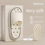 Women'S Comfortable Eva Slides - Non-Slip, Cushioned Thick Sole, Round Toe, Ribbed Texture - Ideal For Indoor/Outdoor Use, Beach & Home Relaxation, All-Season Slippers, Indoor Slippers|Elegant Slippers|Eva Material Slides - Image 3
