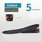 1Pair Invisible Height Increasing Insoles, Shock-Absorbing Insoles With Multiple Removable Layers, Full Insole Or Half Insole Inserts - Image 5