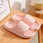 Unisex Cute Cartoon Decor Pillow Slides, Lightweight Soft Sole Home Bathroom Slides, Non-Slip Eva Summer Beach Shoes - Image 8