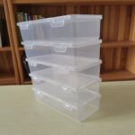 4Pcs Large Transparent Pp Storage Boxes With Lids, Suitable For Pens, Pencils, Markers, Crafts - Office And School Supplies Organizer, School Supplies Storage, Transparent Design, Secure Lid Feature - Image 3