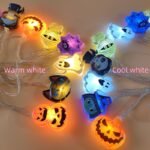 1Pc Led Fairy With -Like Button Control - Multi-Color Changing (Warm White, Green, Purple, Orange, Black, Yellow, , , Red, Brown, Gray, Cyan) - Indoor/ Halloween & Christmas Party Decorations - Led String With Hanging Hooks - Compatible With Pumpkins, Ghosts, Witches, Spiders, Mummies, Angels - Battery Not Included - Safe & Easy Use - Image 6
