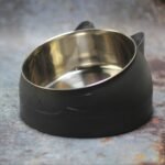 Cat Bowl 15 Degrees Raised Stainless Steel Cat Feeder Bowl With Non Slip Base, 100Ml Cat Food Water Feeder Tilted Pet Bowl For Neck Protection - Image 12