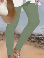 High Waist Plus Size Active Yoga Leggings For Women - Long-Length Tights For Casual Wear - Image 5