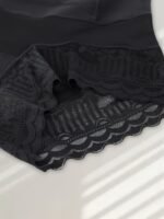 Women'S High-Waisted Postpartum Shapewear Shorts - Tummy Control Seamless Underwear With Lace Trim, High Support Compression For Body Contouring & Posture Alignment, Elegant Beige, Tummy Control Shapewear - Image 10